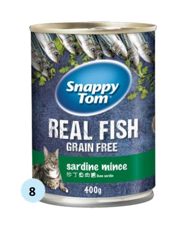 Pate SnappyTom Lon 400G RealMeat Siêu Thịt Cá