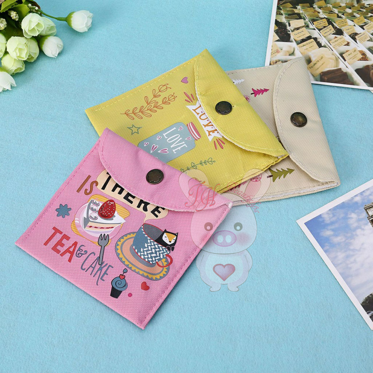 VÍ VẢI IN HỌA TIẾT SIÊU MỀM - SIÊU CUTE