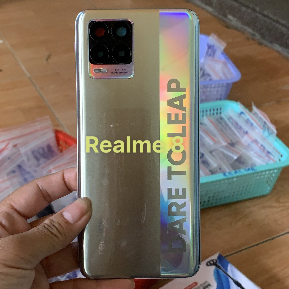 Bộ vỏ Realme 8 (4G )/ Realme 8 Pro zin (kèm kính camera,nút bấm)