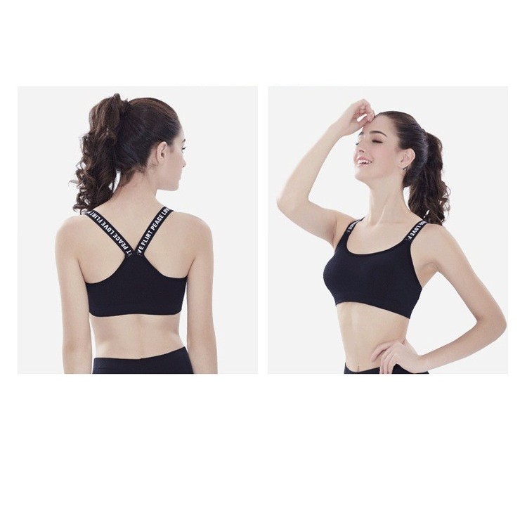 Combo 2 chiếc  bra thể thao dây chữ