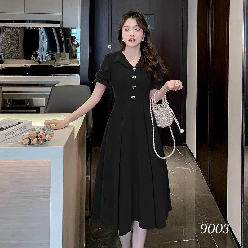ĐẦM SUÔNG TIỂU THƯ DỰ TIỆC ĐÍNH NƠ SIÊU DỄ THƯƠNG