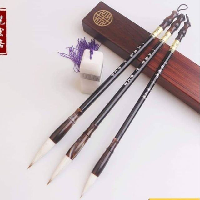 Bút lông thư pháp kiêm hào lông thỏ