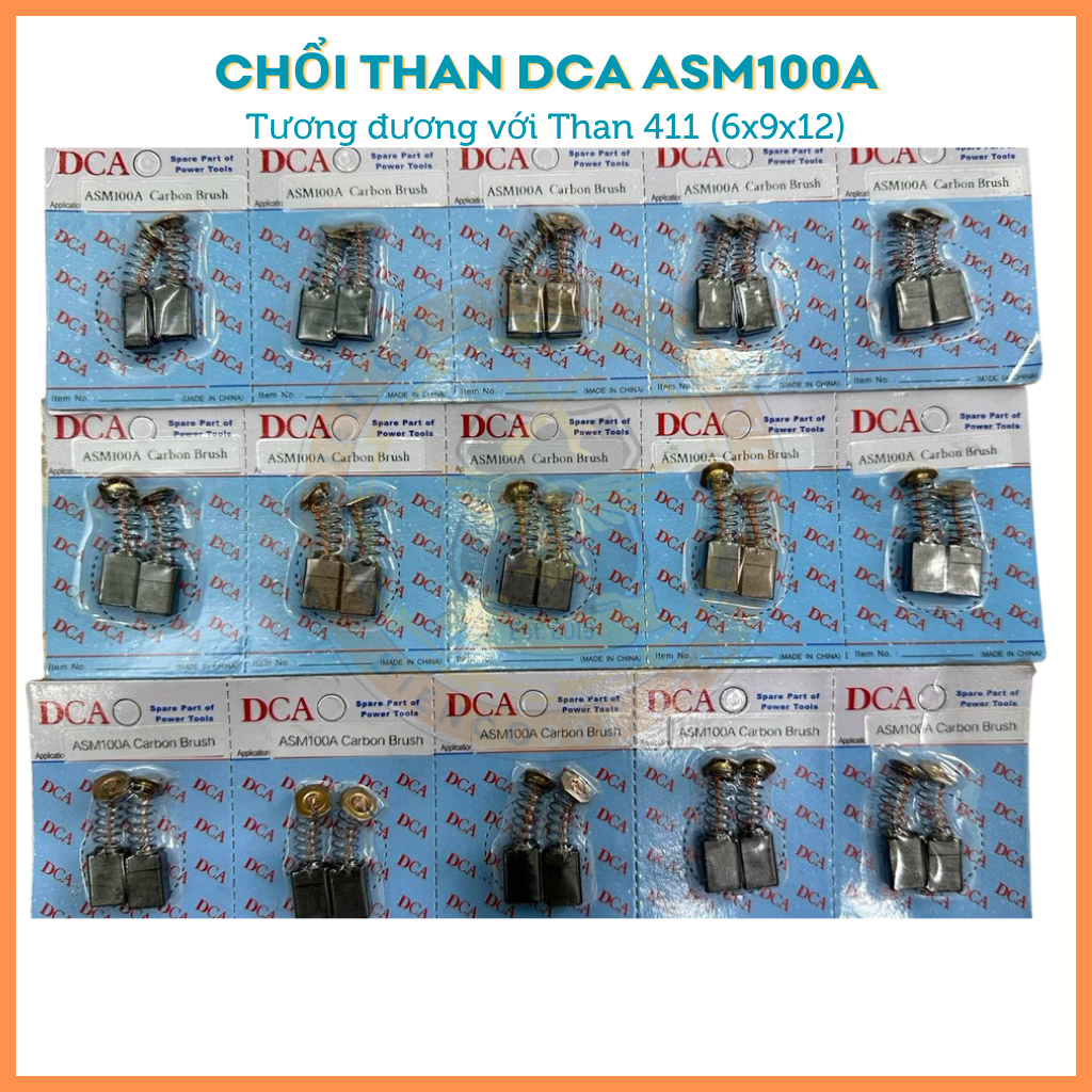 Chổi than DCA 411A (ASM100A) 6x9x12mm