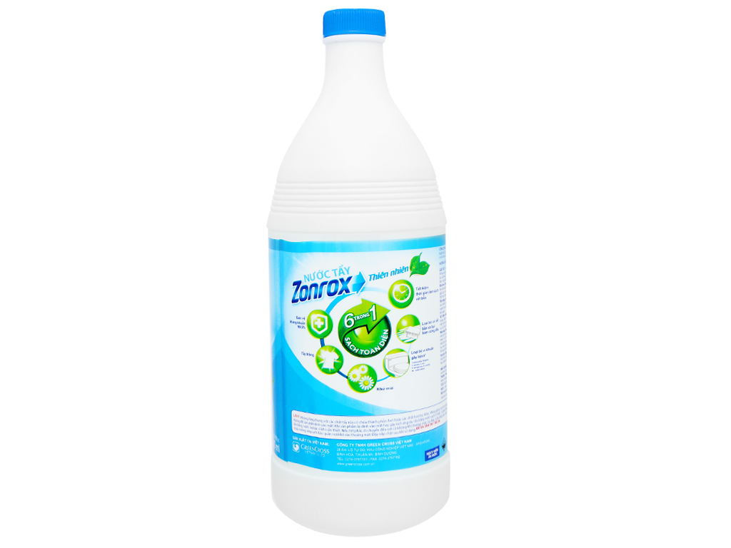 Nước tẩy Zonrox thiên nhiên chai 1 lít