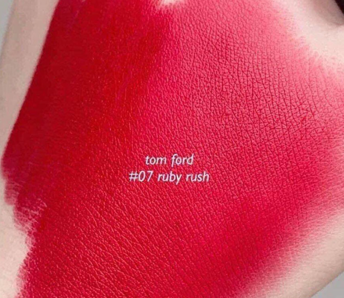 Son Tom Ford Màu 80 Impassioned – Đỏ Nâu, 07 Ruby Rush Đỏ Tươi