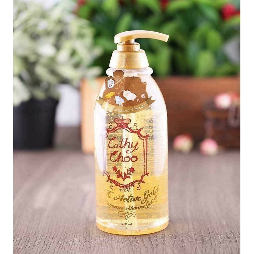 Sữa tắm trắng da Cathy Choo 24k Active Gold 750ml
