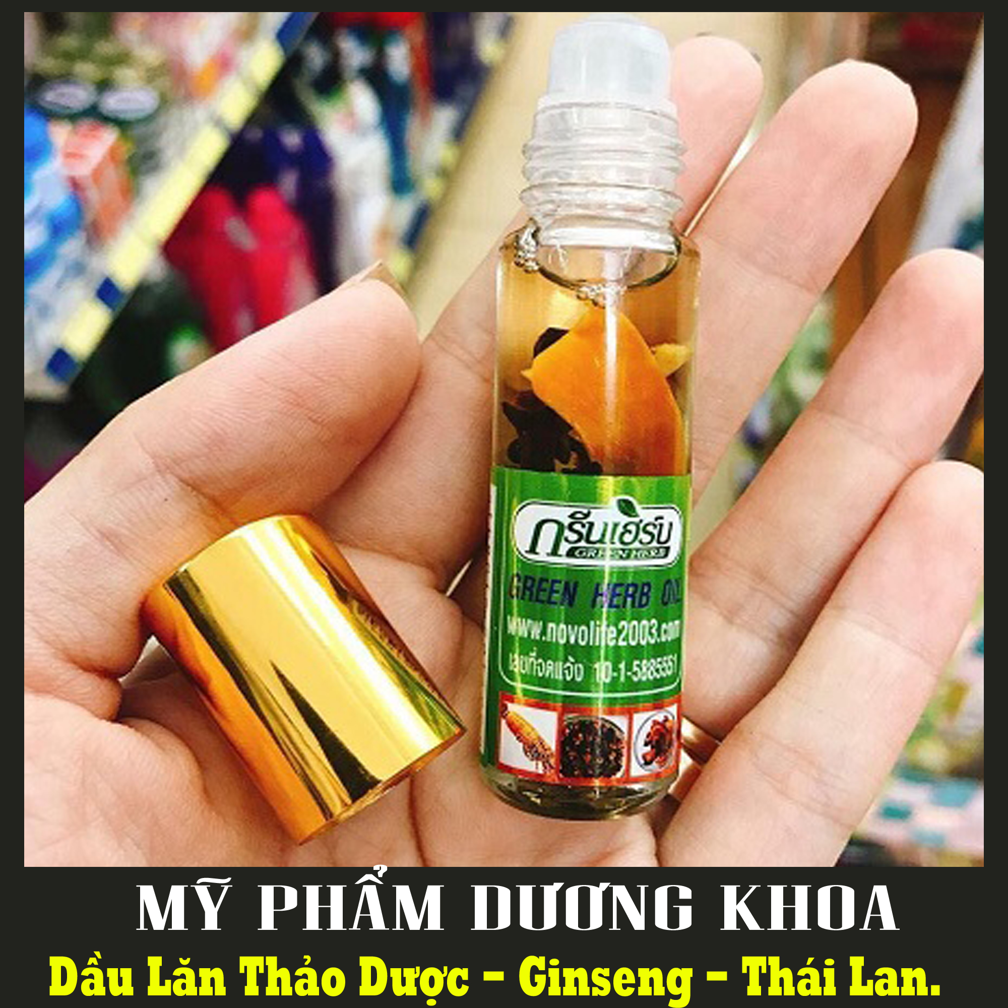 [HCM]CHÍNH HÃNG - Dầu Lăn Thảo Dược - Ginseng Thái Lan