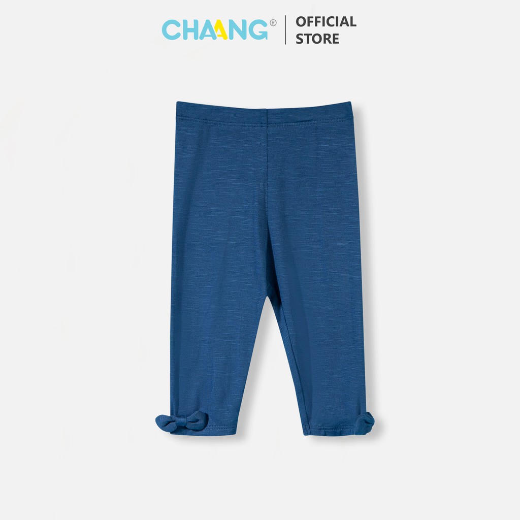 Quần Legging Nơ Hero Xanh Cho Bé Gái Chaang