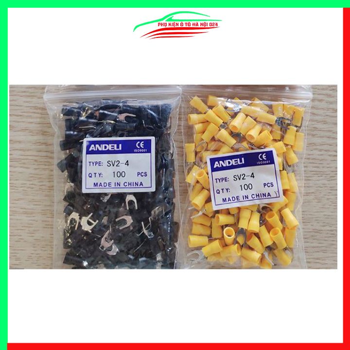 Đầu cos điện càng cua SV2-4 gói 100 cái