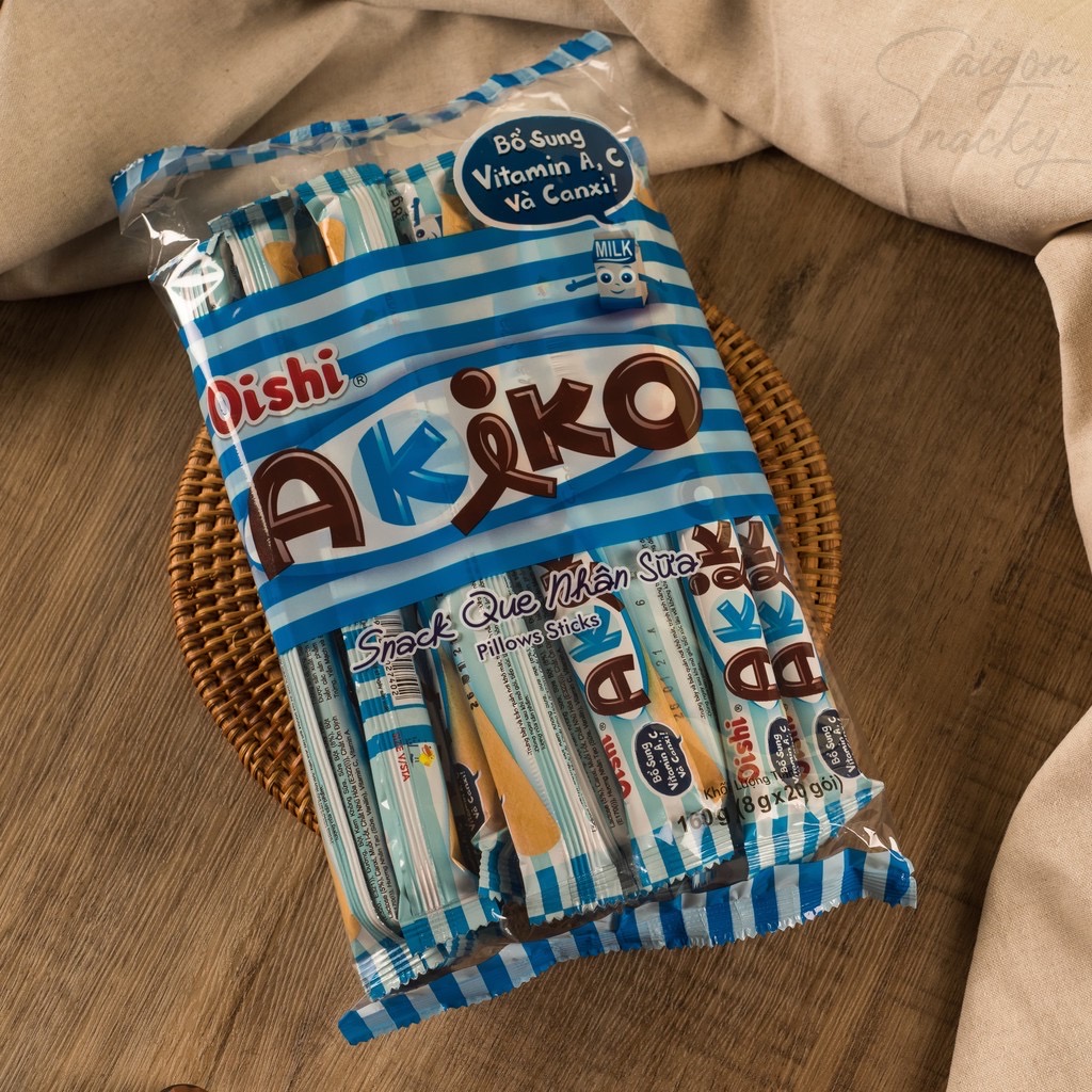 Bánh snack que AKIKO đủ mùi đủ vị date mới nhất