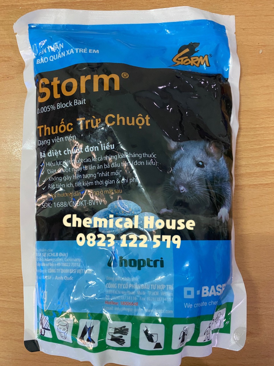 [HCM][ DIỆT ChUỘT CẢ ĐÀN ]STORM - Thuốc Diệt Chuột Storm 0005% BB 1kg [HÀNG CÓ SẴN]
