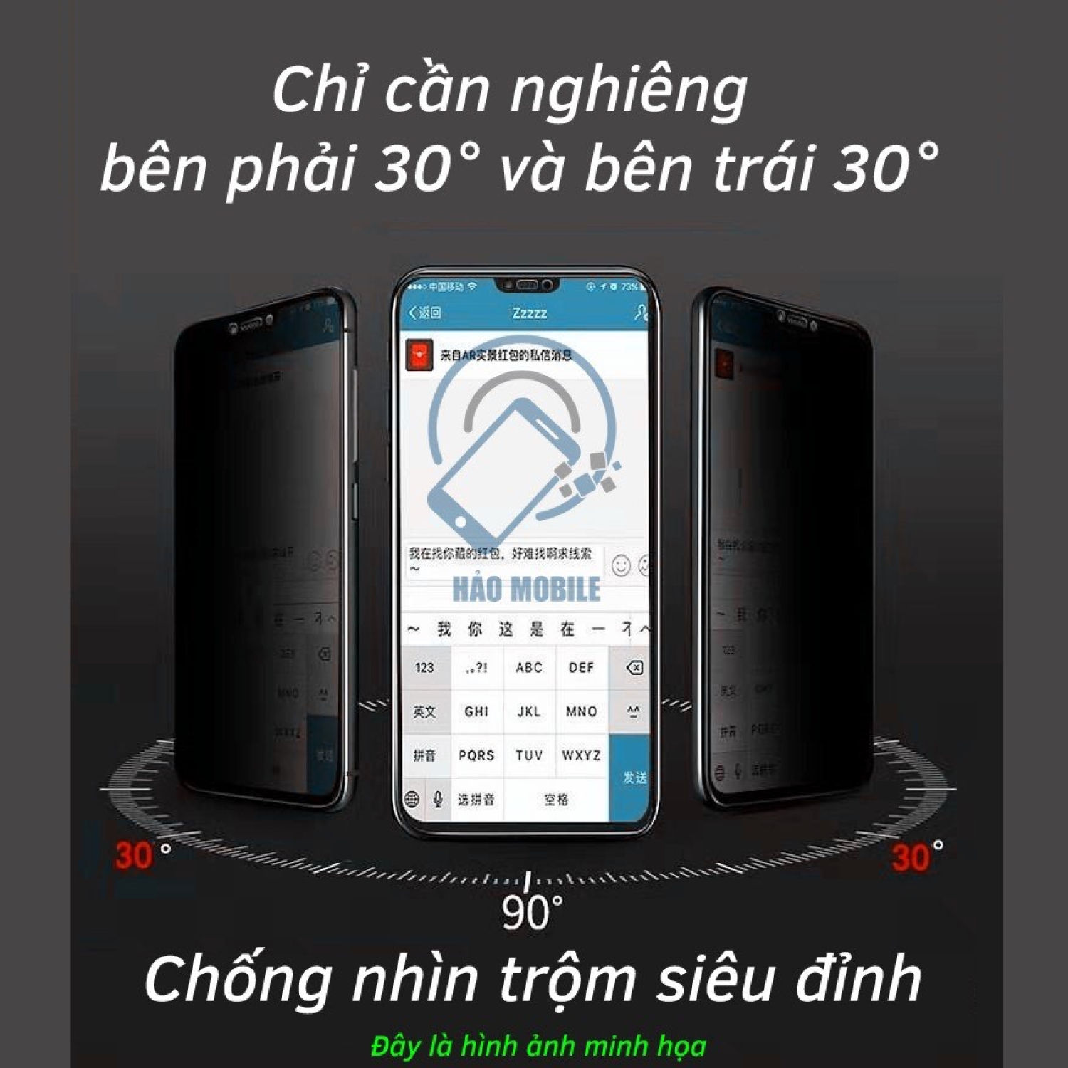 Dán cường lực dẻo nano Sharp Aquos wish ( trong suốt và chống nhìn trộm )