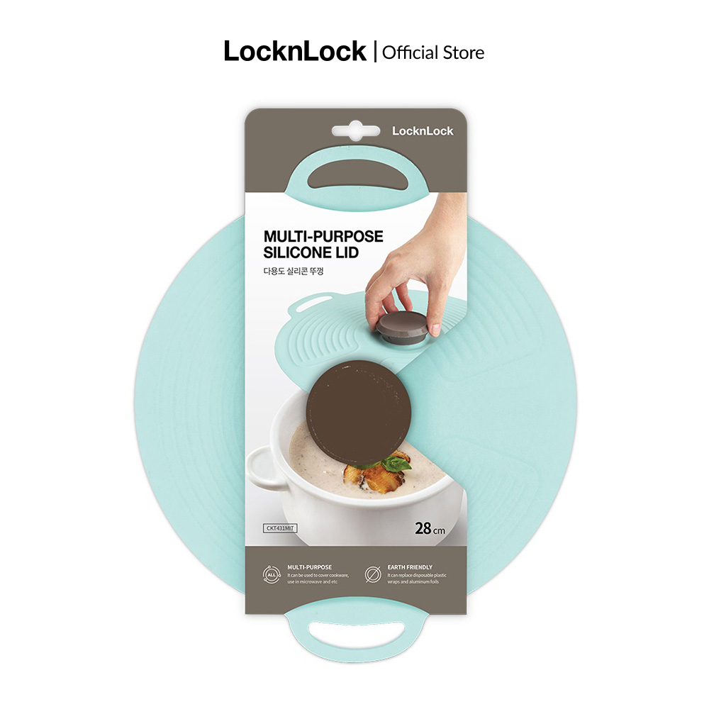 Nắp nồi bằng silicone Lock&Lock - Màu mint - CKT431MIT