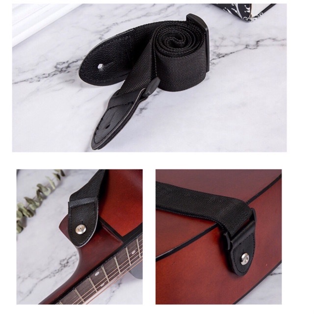 Dây Đeo Đàn Guitar Woim Màu Đen Giá Rẻ.