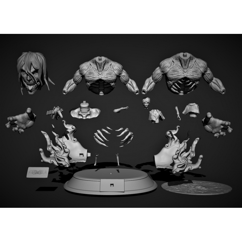 File in 3D Attack on Titan - Eren Titan Transformation