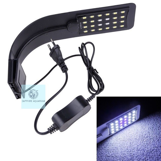 Đèn led kẹp X5 cho bể cá - màu đen