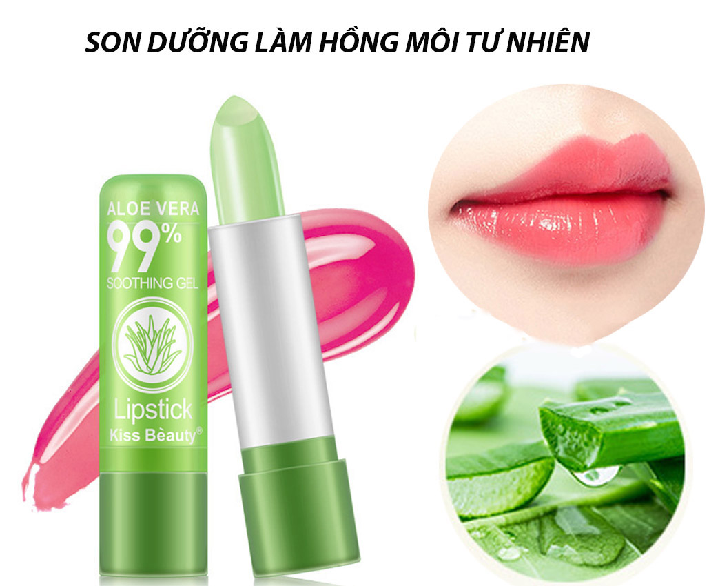 Son dưỡng hồng môi Lady Gift tinh chất tự nhiên 99% môi hồng căng mịn chuẩn hot girl son đổi màu môi theo thời tiết