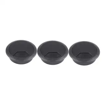 3 Pcs 50mm Drill Hole Dia Desk Wire Cord Cable Grommets Cover