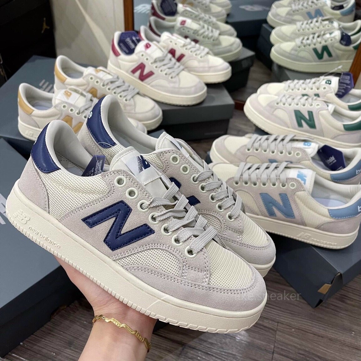 Giày thể thao nb300 2.0 mới nam nữ bản đẹp hàng full box bill