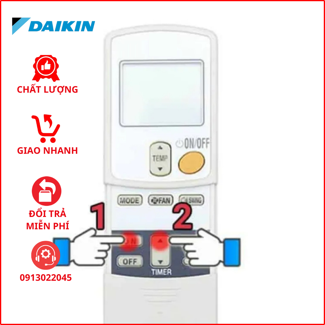 Điều khiển điều hoà DAIKIN - Remote máy lạnh DAIKIN