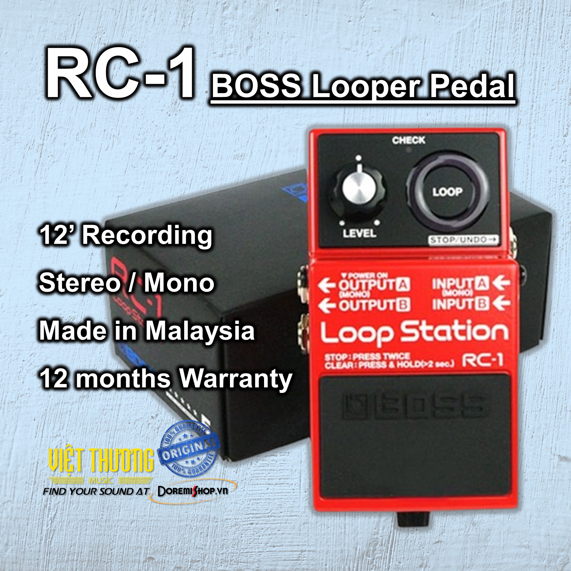 BOSS LOOPER Pedal RC-1