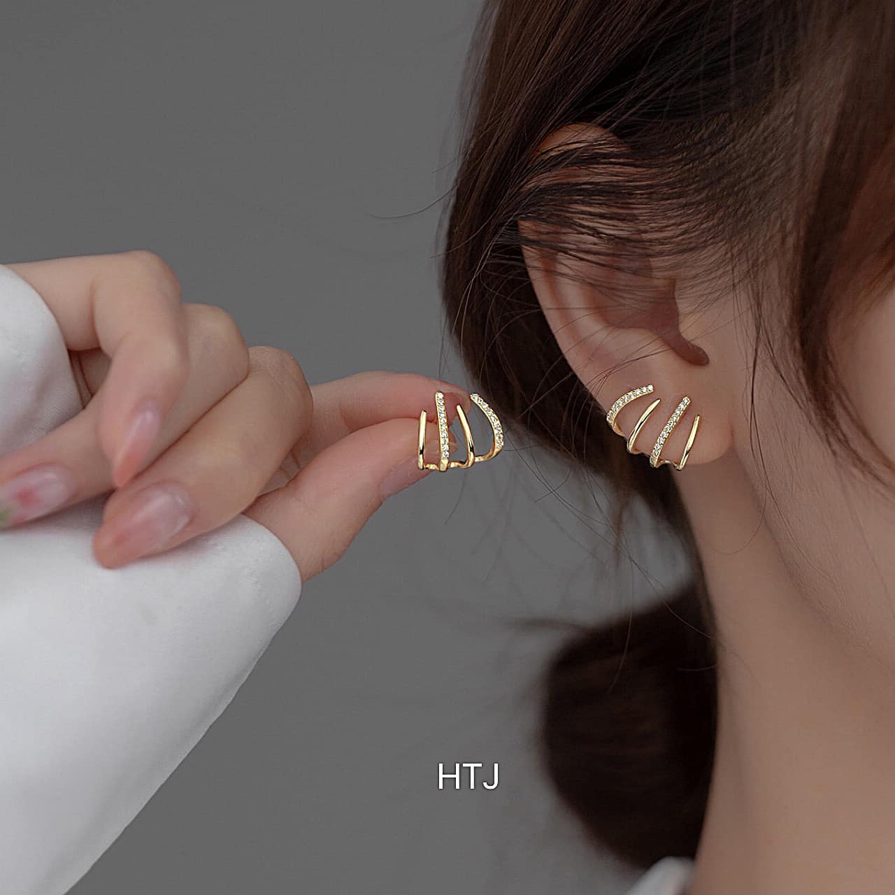 Bông tai bạc thời trang chất liệu bằng bạc s925 MS0757
