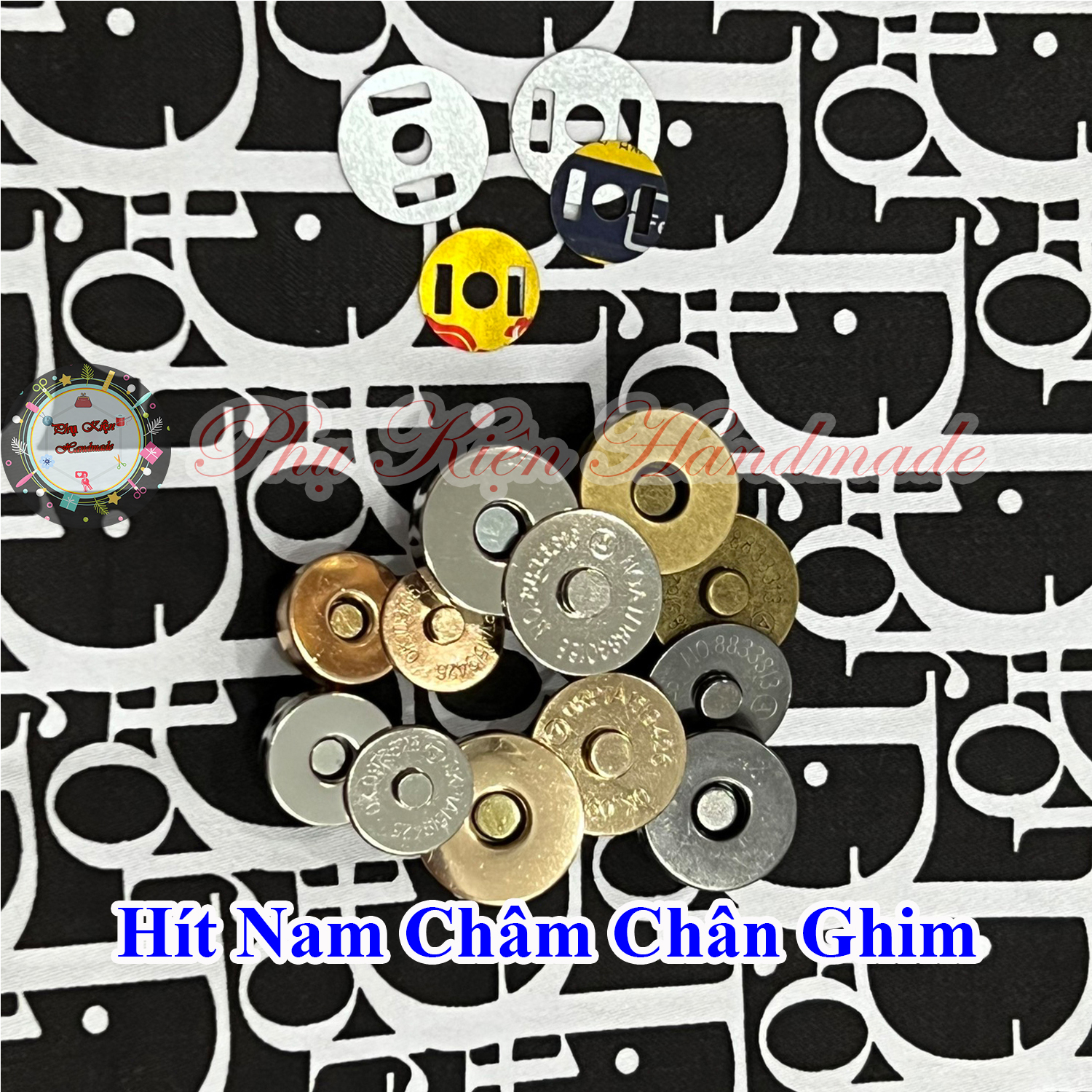 Nút hít nam châm sử dụng chân ghim