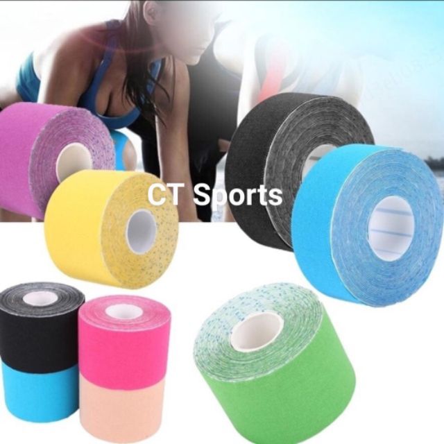 Băng keo dán cơ,Chống chấn thương(Bản 5cm & 2,5cm)Băng keo vải thể thao(Cao cấp)