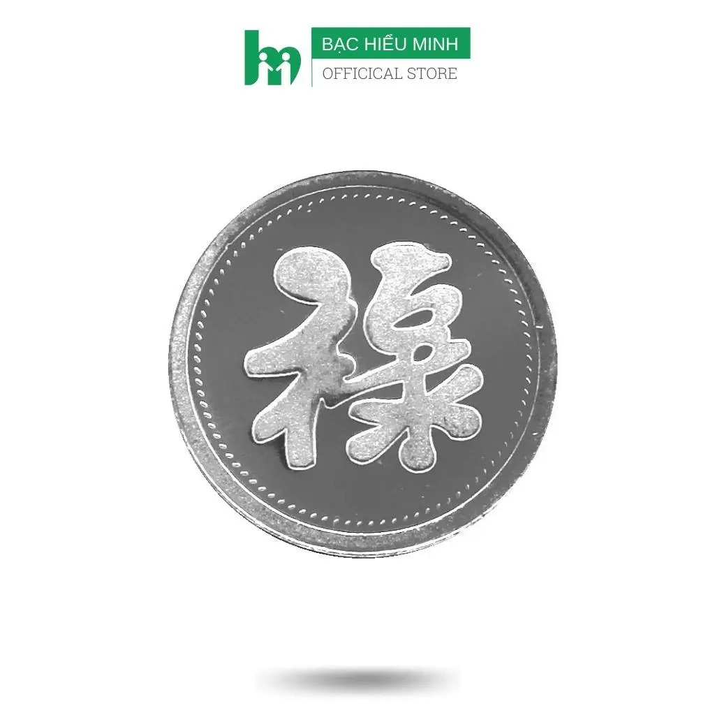 Đồng xu hoa xòe cạo gió đánh cảm chữ lộc cầu may bạc ta 999 bạc hiểu minh xdg8s