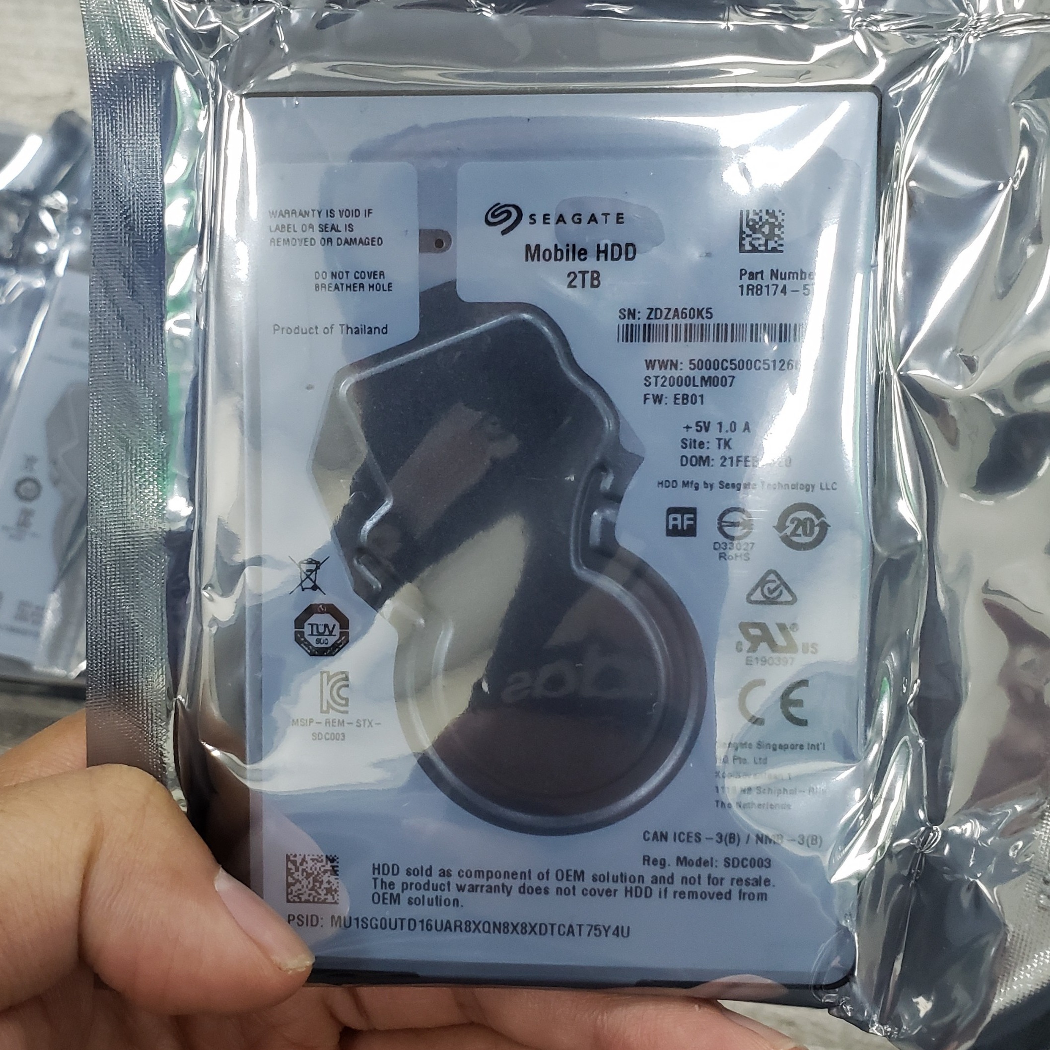 [HCM]Ổ Cứng Gắn Trong Seagate Mobile HDD 2TB