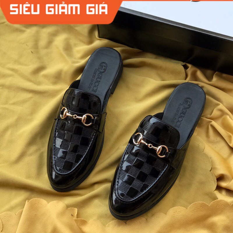 Giày sục nam thời trang 2020 - Da PU cao cấp( Bảo hành 12 tháng - Có hộp )