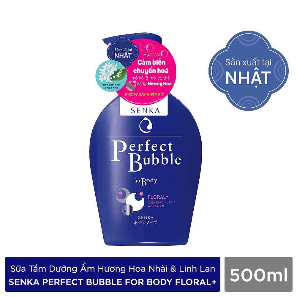 Sữa Tắm Senka Bubble hương hoa 500ml