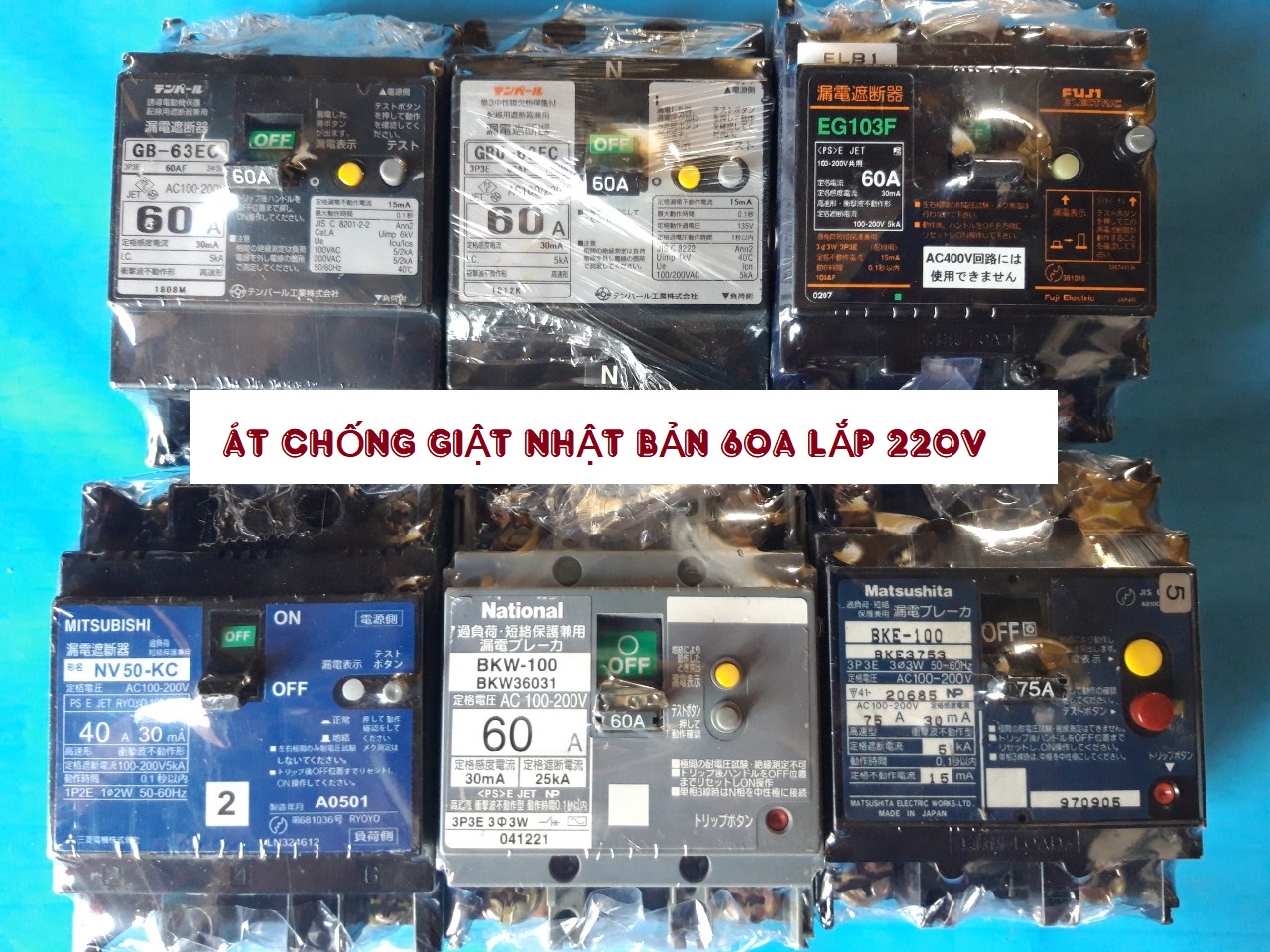 CB CHỐNG GIẬT NHẬT BẢN 60A 30mA