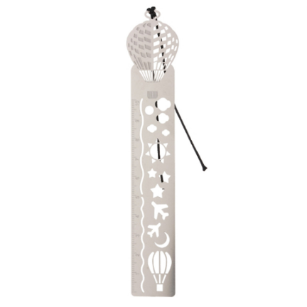 Bookmark đánh dấu trang thước kẻ và khuôn vẽ 3in1 dễ thương - Quả cầu
