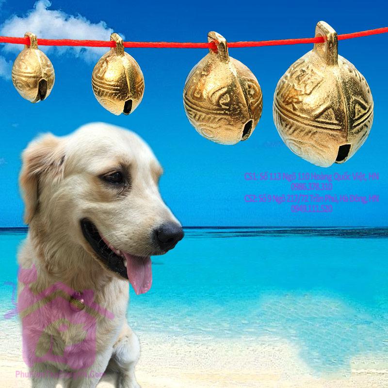 Chuông đồng cho chó mèo - Lục lạc đồng chó mèo
