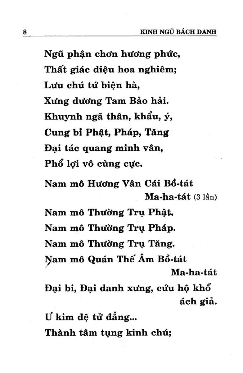 Sách Phật Giáo - Kinh Ngũ Bách Danh (QB) - Newshop