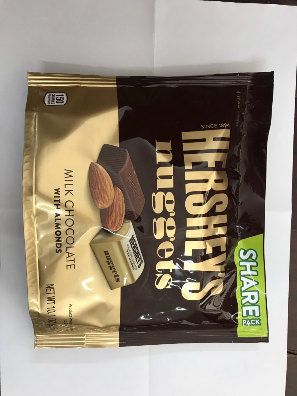 Hershey's Nuggets Milk With Almonds Chocolate 289gr