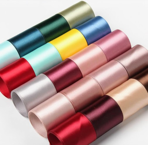 ruy băng satin 2 mặt 38mm cuộn 5m