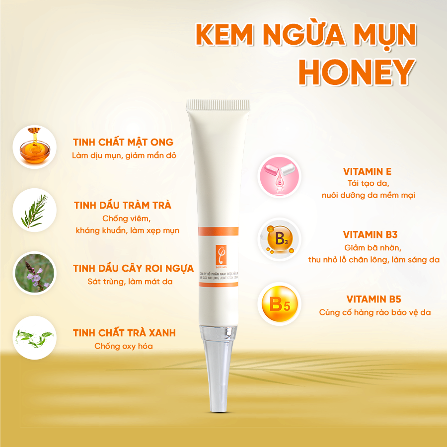 Kem ngừa mụn Honey 20g