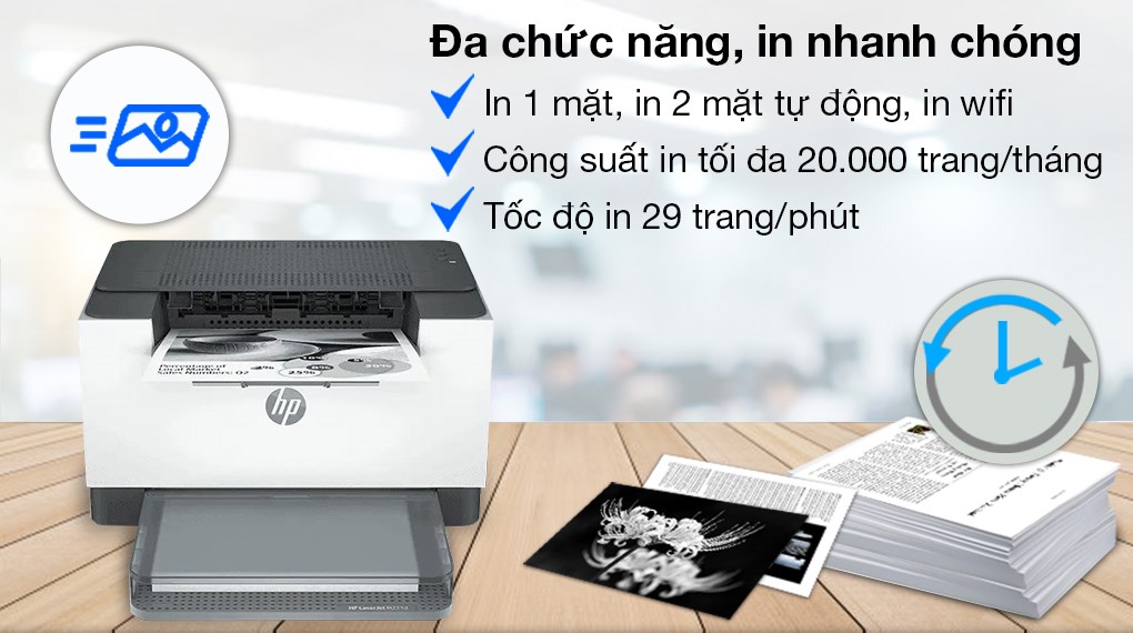 [Voucher 12% max 500K]Máy in Laser trắng đen HP LaserJet M211d (9YF82A) / M211dw/Wifi (9YF83A)