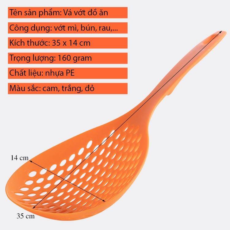 Muỗng Lưới Vớt Đồ Ăn, muôi thủng