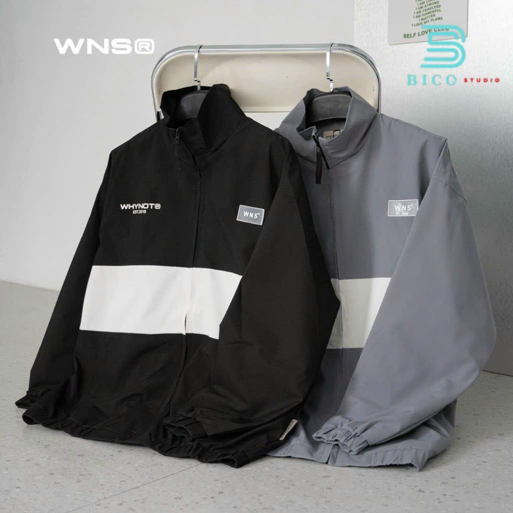 Áo khoác dù - áo khoác gió whynot logo in 2 lớp unsiex nam nữ thời trang cực hot chống nắng