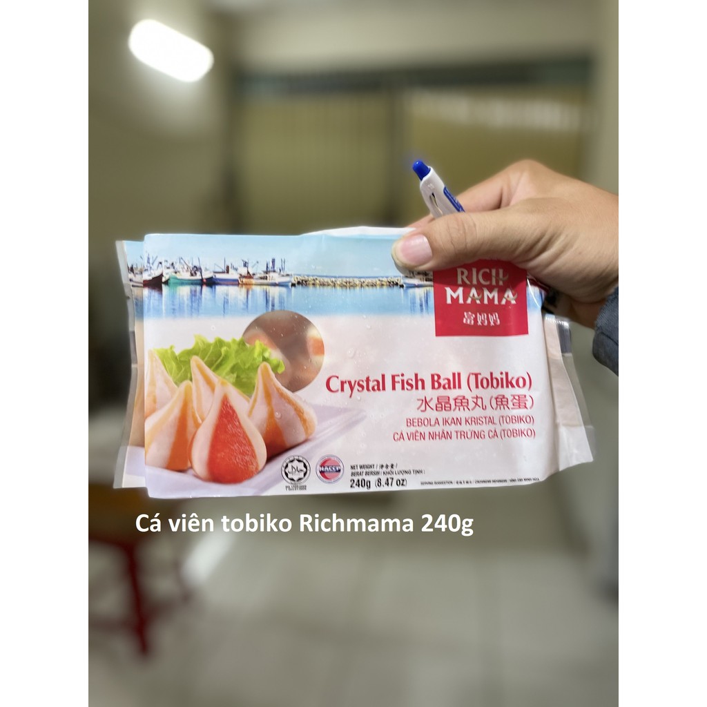 CÁ VIÊN TOBIKO hiệu RICHMAMA 240Gr (chỉ giao Nowship tại tp HCM)