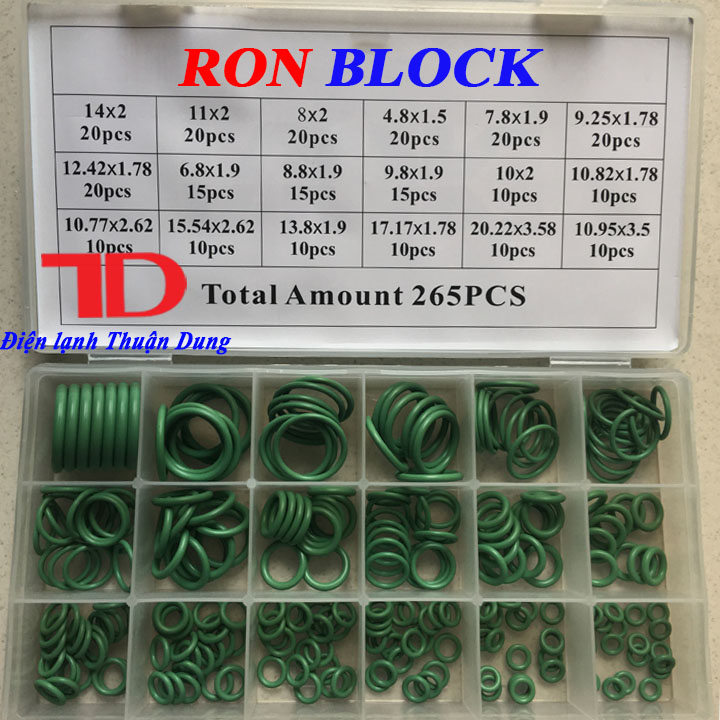 Zoăng chỉ chịu nhiệt, ron chịu nhiệt, gioăng chịu nhiệt, Vòng đệm cao su màu xanh chịu dầu chịu nhiệt - Điện Lạnh Thuận Dung