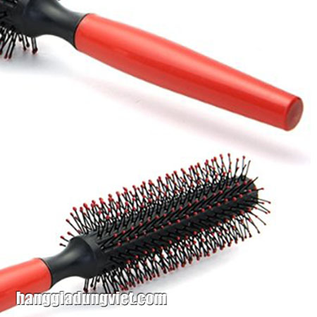 [HCM]Lược Cuốn Tóc Cán Đỏ Tiện Dụng