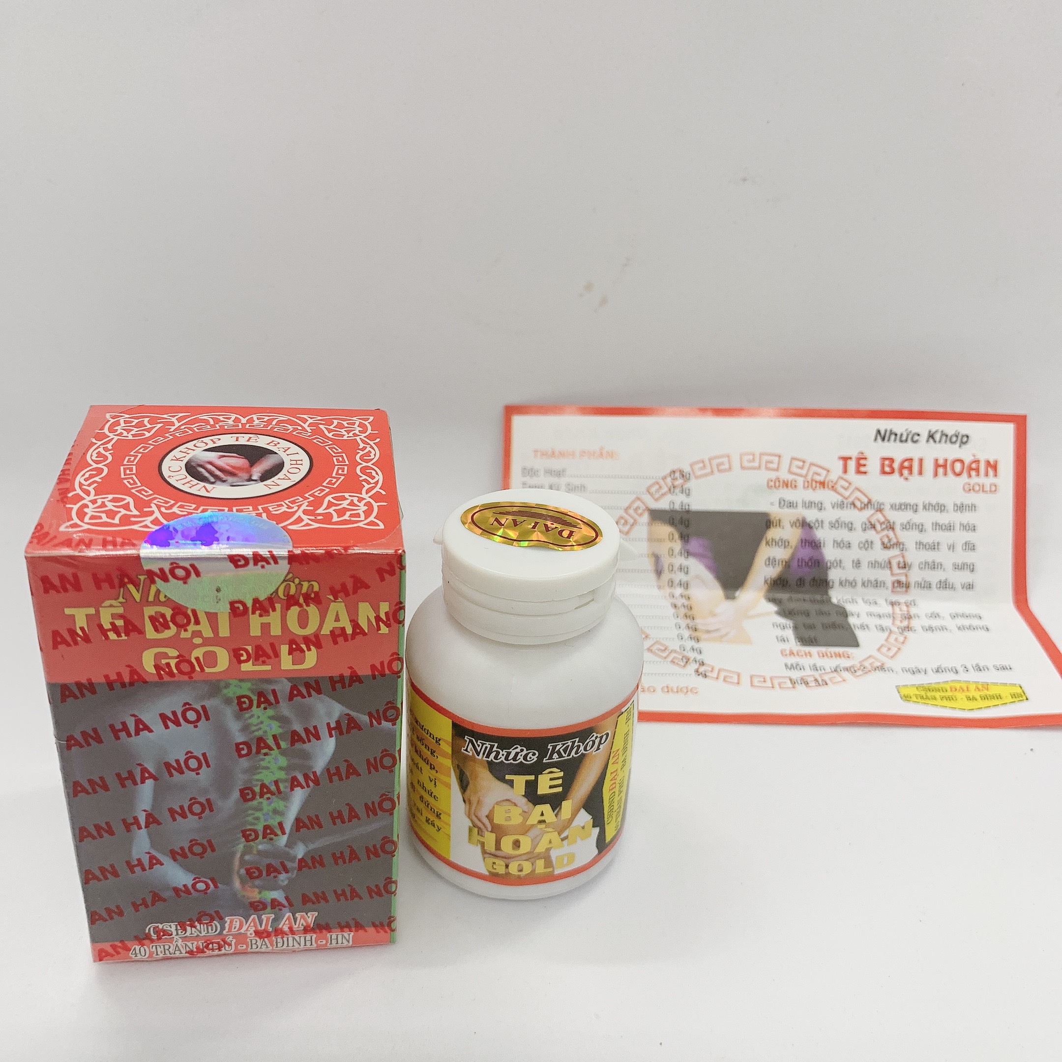 Nhức khớp tê bại hoàn gold (hộp trắng)
