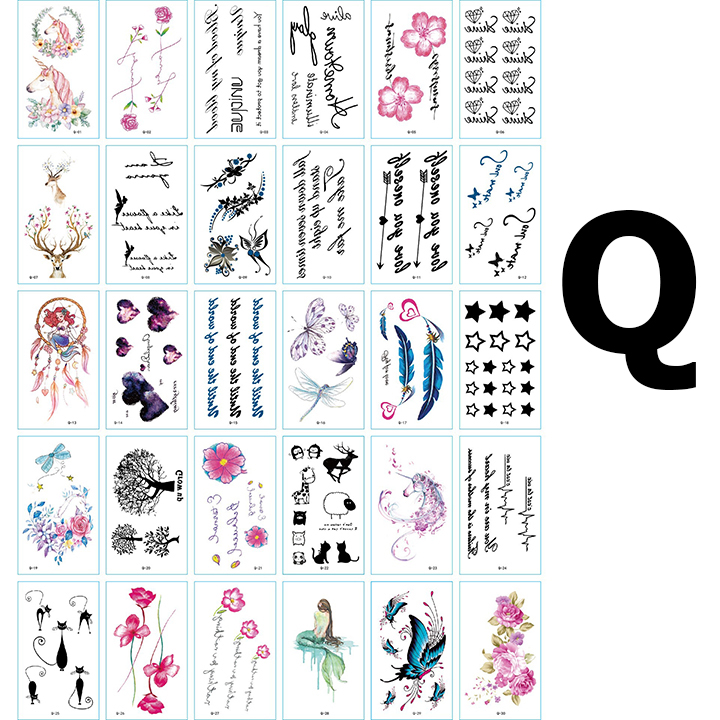 Set 30 miếng dán hình xăm