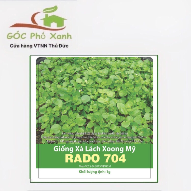 Hạt giống xà lách xoong Mỹ