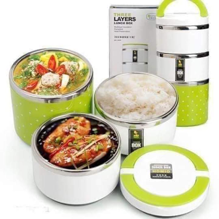 Cặp lồng chấm bi 3 tầng loại to
