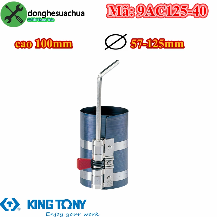 Cảo vô bạc piston kingtony 9ac125-40 cao 100mm phi 57-125mm